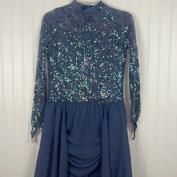 Weissman Lyrical Ballet Dance Costume Purple XXLC - Picture 2 of 10